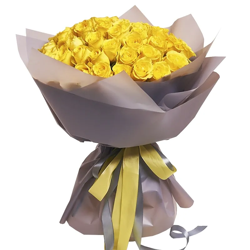 Букет из 51 желтой розы